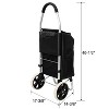 KTMBDW Trolley Dolly Foldable Shopping cart for Groceries with Wheels and Removable Bag - 4 of 4