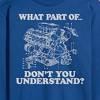 Men's - Instant Message - What Part Don't You Understand Engine Long Sleeve Graphic T-Shirt - 2 of 4