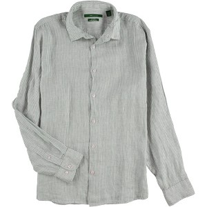 Perry Ellis Mens Tri Stripe Button Up Shirt - 1 of 1