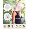 Tirrinia Wide Brim Flap Cap with Floral Ribbon for women - Perfect for Beach, Gardening, Hiking, Fishing, Safari - 3 of 4