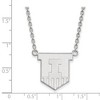 Black Bow Jewelry 10k White Gold Illinois Fighting Illini NCAA Necklace 18 Inch - 2 of 4