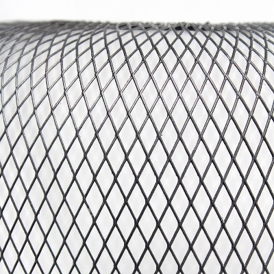 Black Metal Mesh Industrial Table Lamp with Edison Bulb