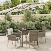 vidaXL Garden Dining Set Grey - 2 of 4