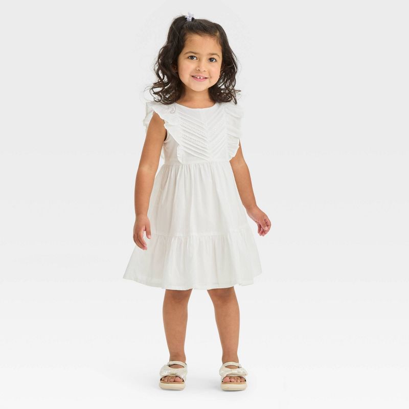 OshKosh B&#39;gosh Toddler Girls&#39; Lace Dress - White, 1 of 4