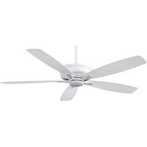60" Minka Aire Modern Indoor Ceiling Fan with Remote Control White for Living Room Kitchen Bedroom Family Dining Home Office - 1 of 4