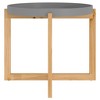 vidaXL Coffee Table Gray 20.9"x20.9"x17.1" Engineered Wood&Solid Wood Pine - 4 of 4