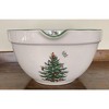 Spode Christmas Tree Batter Jug, 2qt Mixing Bowl with Handle & Spout, Holiday Bakeware, Dishwasher Safe Earthenware w/ Measurements - 3 of 4