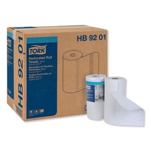 Tork Handi-Size Perforated Kitchen Roll Towel, 2-Ply, 11 x 6.75, White, 120/Roll, 30/Carton - 1 of 4