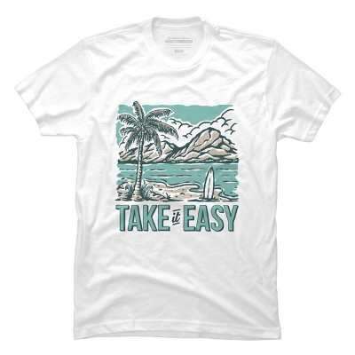 Men's Design By Humans Take it easy By Alexgunawan7390 T-Shirt