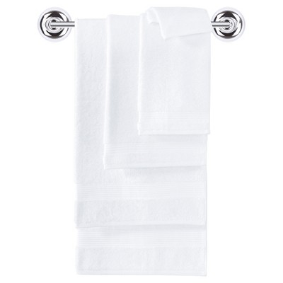6pc Amadeus Turkish Bath Towel Set White - Makroteks