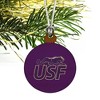 University of Sioux Falls Primary Logo Mini Small Tiny Wood Christmas Tree Holiday Ornament - 3 of 4