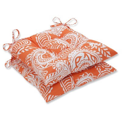 Outdoor/Indoor Addie Wrought Iron Seat Cushion Set of 2 - Pillow Perfect