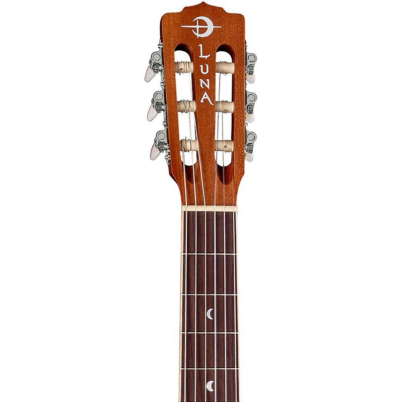 Luna Woodland Cedar Nylon Acoustic-Electric Guitar Satin Natural, 3 of 4