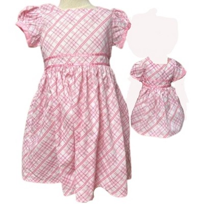 Doll Clothes Superstore Size 5 Matching Girl And Doll Pink Stripe Dresses