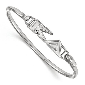 Black Bow Jewelry Sterling Silver Kappa Delta Greek Life Bangle Bracelet 7 Inch - 1 of 3