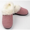 Roxoni Women's Fleece Trim Knit Sweater Furr Clog Slipper - 2 of 4
