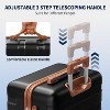 SUGIFT 3pc Hardside Checked Spinner Luggage Set with TSA Lock 360° Spinner Wheels and Durable Shell - 2 of 4