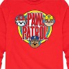 Boys' - Paw Patrol - Marshall Rubble Chase Retro Circle Logo Long Sleeve Graphic T-Shirt - 2 of 4