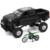 Toyota Tundra Pro Truck Black and Kawasaki KX 250 Motorcycle Green & White "Xtreme Off-Road" 1/32 Diecast Model by New Ray - 2 of 3