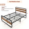 Costway Metal Bed Frame Arc Platform Headboard Footboard Mattress Foundation Black - image 3 of 4