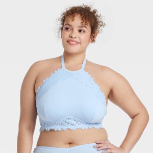 Women's High Neck Crochet Lace Bralette - Colsie™ - 1 of 3