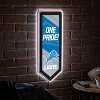 Evergreen Ultra-Thin Glazelight LED Wall Decor, Pennant, Detroit Lions- 9 x 23 Inches Made In USA - 2 of 4