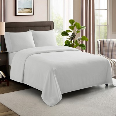 Sweet Home Collection | 100% Cotton Made in Egypt Ultra Soft 600 Thread Count 4 Pieces Bedding Sheets & Pillowcases Sets