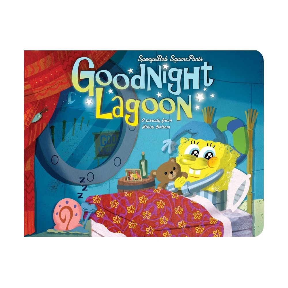 Spongebob Squarepants: Goodnight Lagoon - (Board Book) by Editors of Studio Fun International (Board Book)