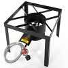 Barton 64 Quart Aluminum Turkey Fryer Steamer Cast Iron Burner Fair Clam Bake Pot Kit XL Capacity - 4 of 4
