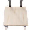 Merrick Lane Bar Height Dining Stools with Steel Supports and Footrest - Set Of 2 - image 4 of 4