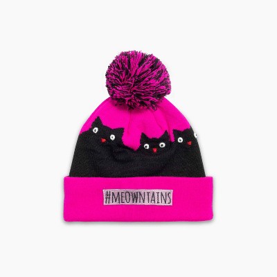 Turtle Fur Girls #meowntains Pom Beanie