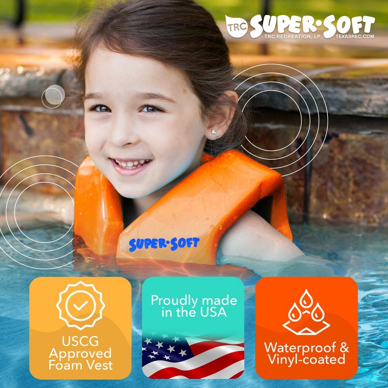 TRC Recreation Super Soft Child Life Jacket Swim Vest, 6 of 8