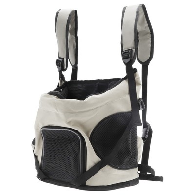 Unique Bargains Pet Carrier Portable Backpack for Cats and Small Dogs 14.96"x8.66"x15.75" Beige
