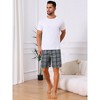 INSPIRE CHIC Men's Summer Lounge Elastic Waist Casual Plaid Sleep Shorts - 2 of 4