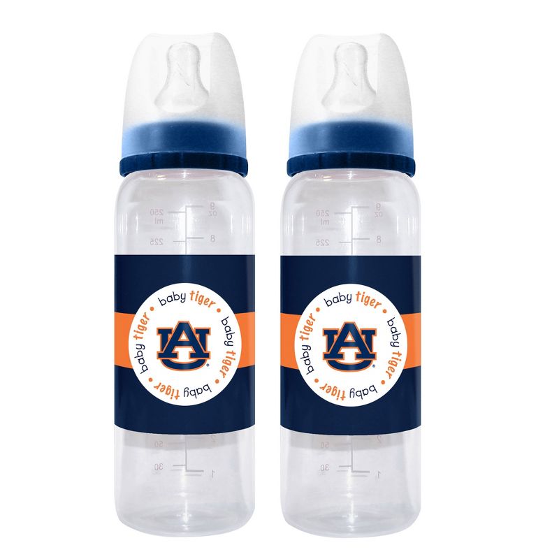 BabyFanatic Officially Licensed NCAA Auburn Tigers 9oz Infant Baby Bottle 2 Pack, 1 of 4