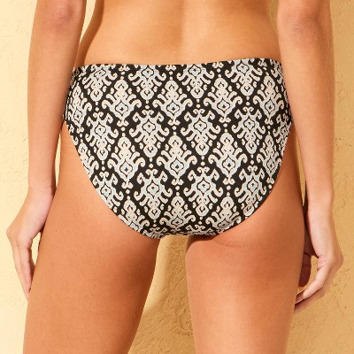 Shade & Shore Women's Crepe High Leg Medium Coverage Brief Bikini Bottom - Shade & Shore™ Multicolor XS — фото 2