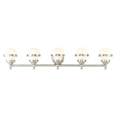 Livex Lighting Oldwick 5 - Light Vanity in  Brushed Nickel