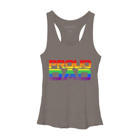 Adult Design By Humans Lgbtq Proud Dad Father s Day By Kangthien Racerback Tank Top Target
