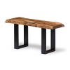Alaterre Furniture Alpine Bench Natural Brown - 2 of 4