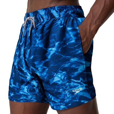 Мужские брюки Speedo Men's 5.5" Comfort Liner Swim Trunks - Blue Camo L — фото 4