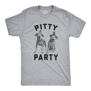 Mens Pitty Party T Shirt Cute Pitbull Dog Tee Gift for Pet Owner - Crazy Dog Men's T Shirt - 1 of 4