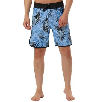 TATT 21 Men's Summer Casual Drawstring Waist Printed Beach Board Shorts