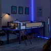 Loft Bed Full Size With LED Lights, Heavy Duty Metal Loft Beds Frame With Desk, Storage Space, Ladder & Safety Guardrail, No Box Spring Needed - 4 of 4
