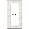 PosterPalooza | Panoramic Sculpted White Picture Frame - UV Acrylic, Foam Board Backing, Hanging Hardware - 2 of 4