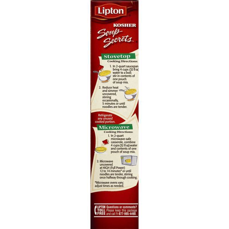 Lipton Soup Secrets Kosher Noodle Soup Mix - 4.87oz, 4 of 8
