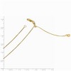 Black Bow Jewelry 0.8mm 14k Yellow Gold Adjustable Solid Wheat Chain Necklace - 2 of 4