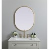 Elegant Lighting Metal Frame Oval Mirror 24x30 - 2 of 4