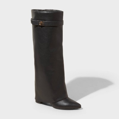 Women's Tambra Fold Over Tall Boots - A New Day™