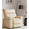 Oversized Recliner Chairs with Heat and Massage - 360° Swivel Lazy Recliner Chair for Adults- Manual Rocking Chair - 2 of 4
