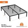 Sapphtopaz Modern Metal Bed Frame with Slats Support Platform Bed Frame with Under Bed Storage Mattress Foundation Frame for Bedroom,Black - 3 of 4